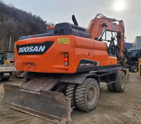 Original Korea Used Doosan DH140W With Good Condition Wheel Excavator