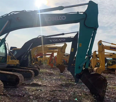 Four Stroke Excavator Second Hand Kobelco SK210LC Reconditioned