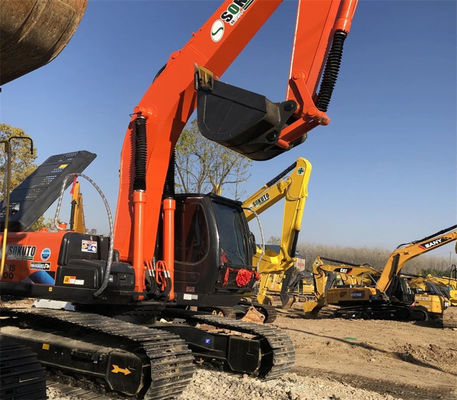 Good condition Second-hand 19400KG Orange Hitachi Excavator Zx200 with ISUZU AA-6BGIT Engine