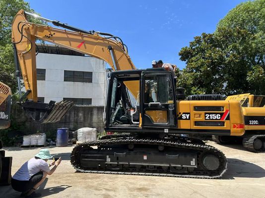 Used Sany SY215C Hydraulic Crawler Excavator in Excellent Condition
