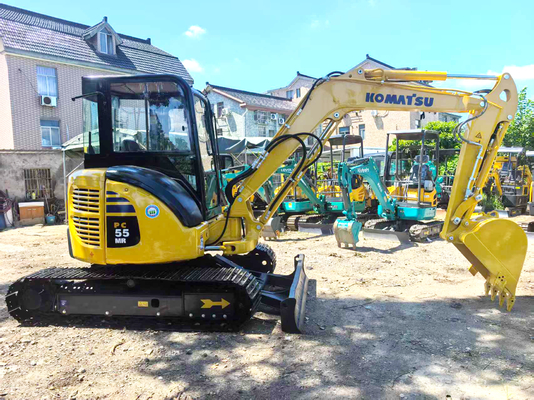 2022 used Komatsu PC55 mini excavator, 5.5 tons | Zero tail swing | Used mini excavator | 2000 hours | 1-year warranty