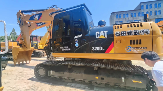 Caterpillar 320 320D 320D2 Used 20ton Excavator Stock with Core Components Motor Gearbox Bearing PLC