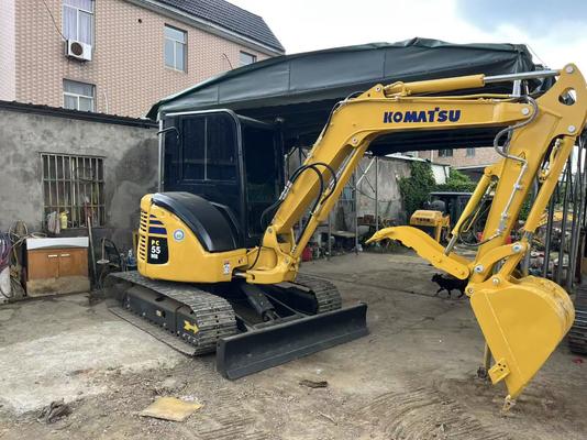 Japanese original Komatsu 55MR with left and right swing arms high quality second-hand small excavator low price